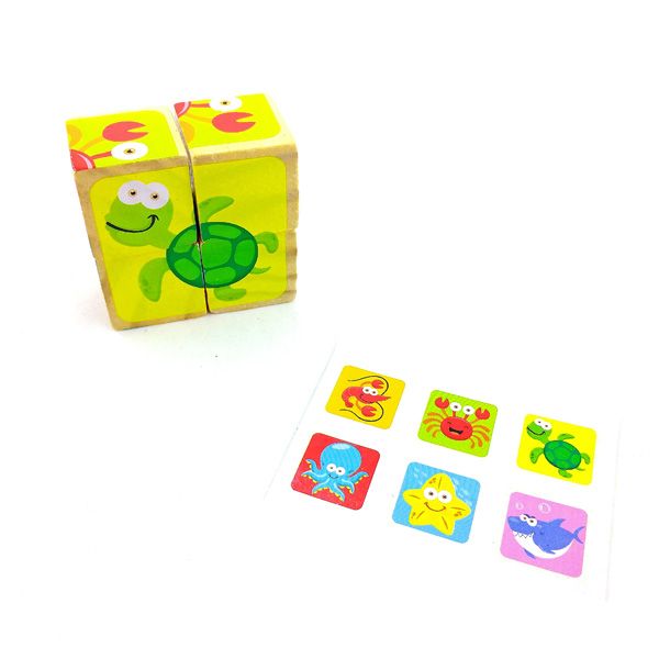 پازل 6 وجهی حیوانات